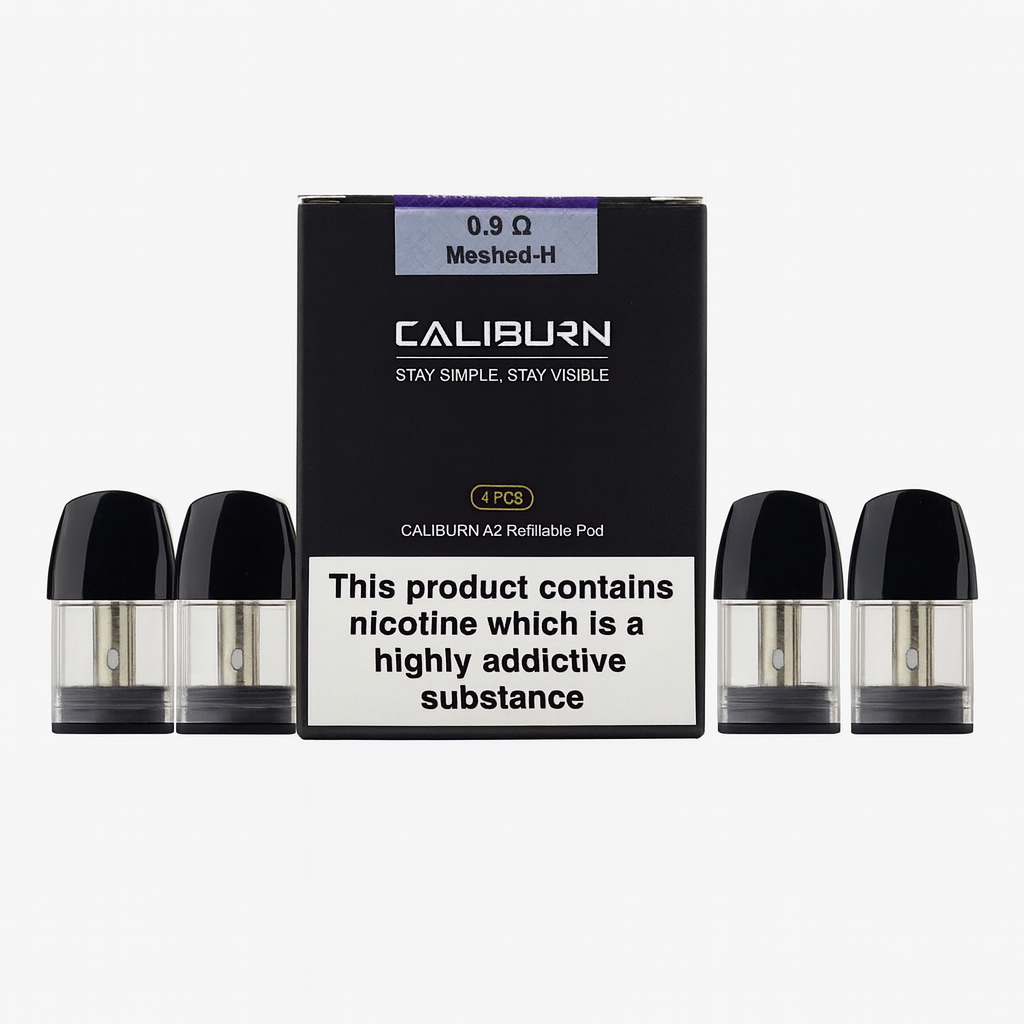Uwell Caliburn A2 Replacement Pods – 0.9 Ohm - Pack of 4