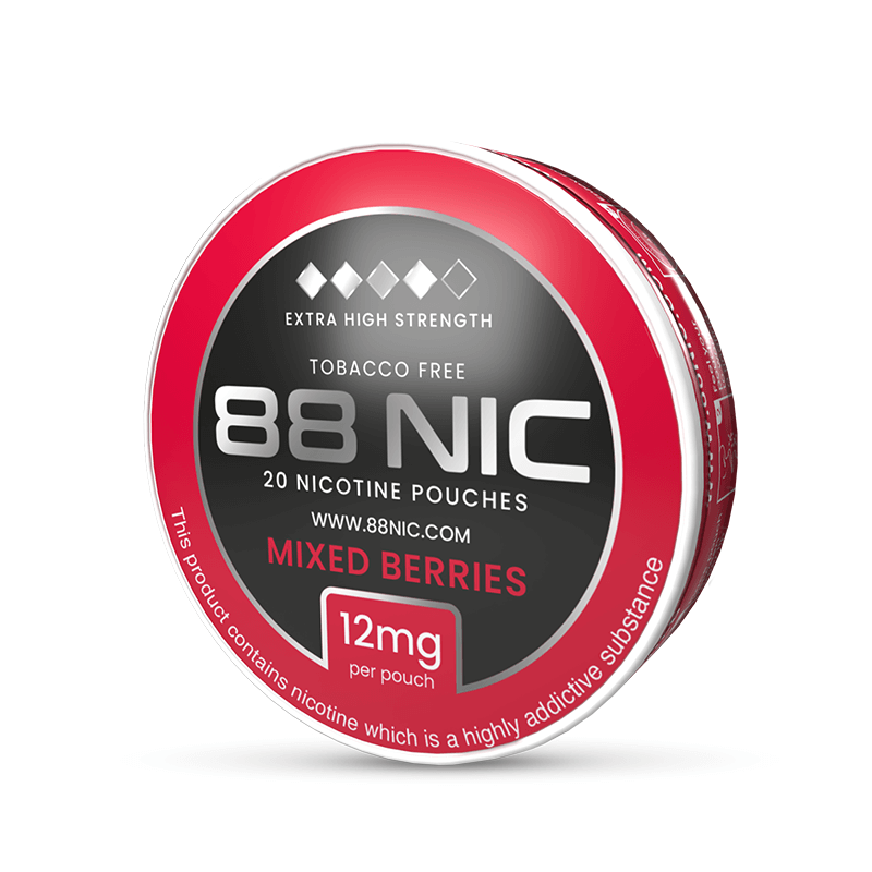 88 Nic Mixed Berries Nicotine Pouches