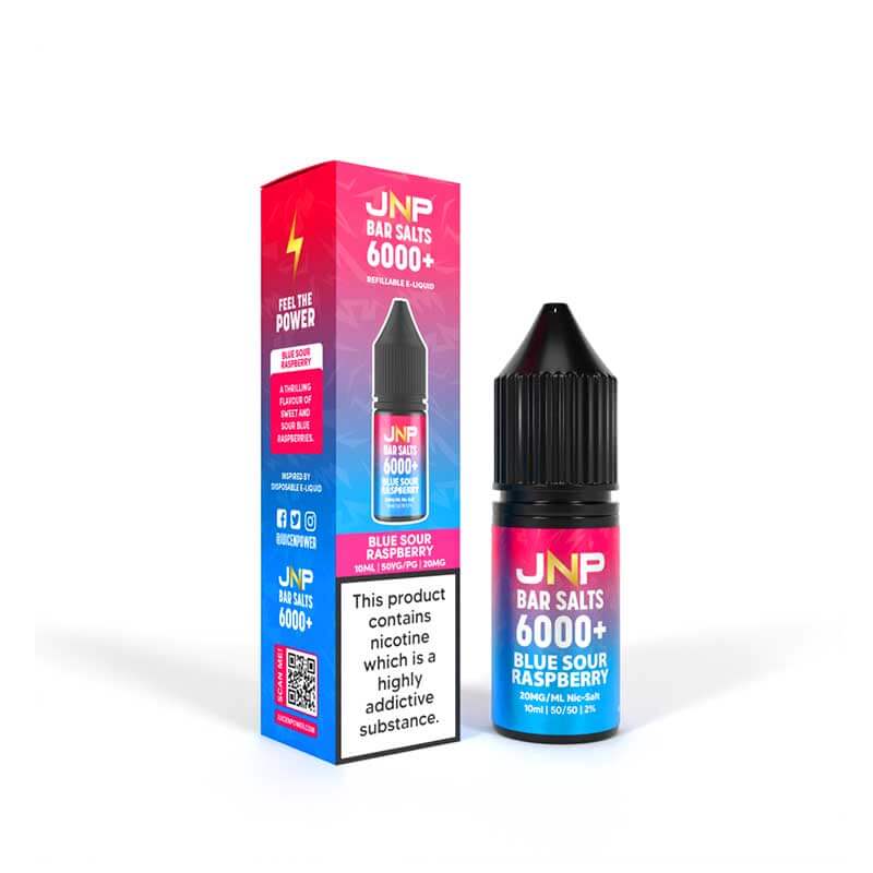 Juice N Power Bar Salts 6000+ Blue Sour Raspberry 10ml E-Liquid