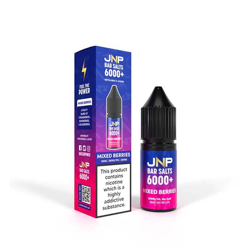 Juice N Power Bar Salts 6000+ Mixed Berries 10ml E-Liquid