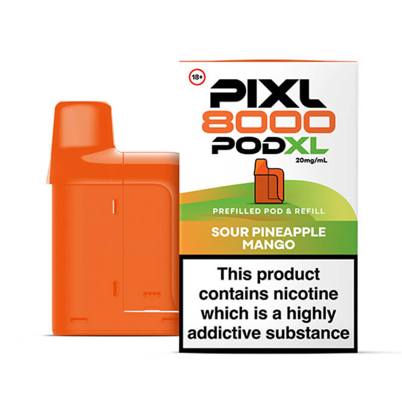 PIXL 8000 Sour Pineapple Mango Prefilled Pod + Refill