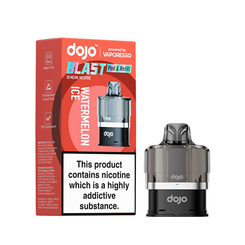 Vaporesso DOJO Blast 6000 Watermelon Ice Prefilled Pod & Refill