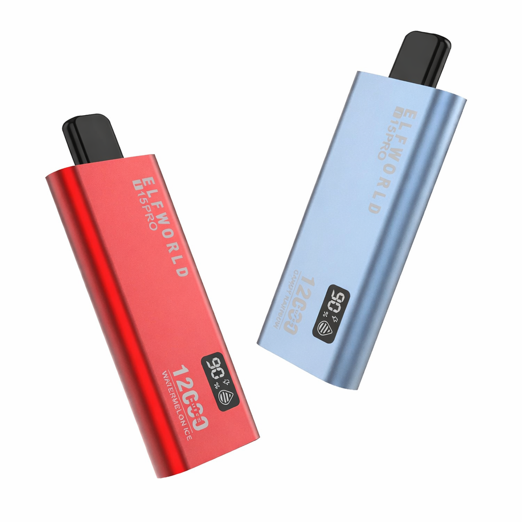 Elf World 15pro 12000 Puffs | 50mg Nic Disposable | Slim Metal Body | Dedicated Indicators