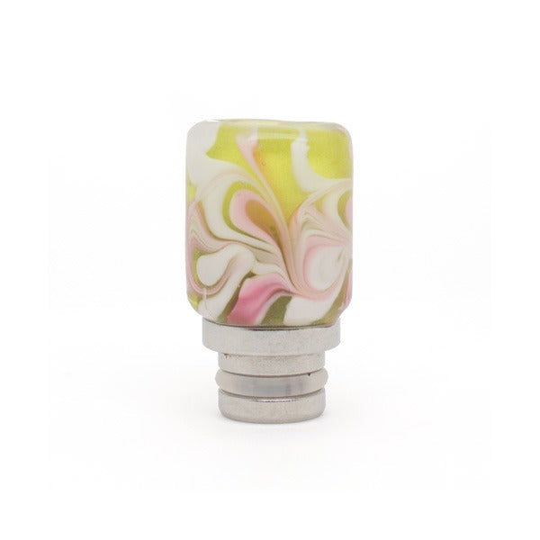 Vapouriz Premium Colour Ripple Stainless Steel & Artglass Drip Tip