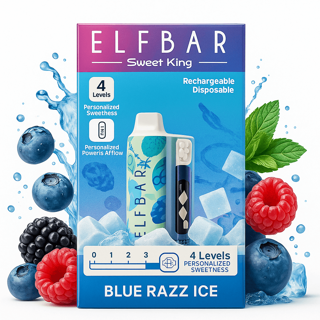 Elfbar Sweet King 30K Disposable Vape – 30,000 Puffs Rechargeable Vape with Adjustable Sweetness, Mesh Coil & Smart Display