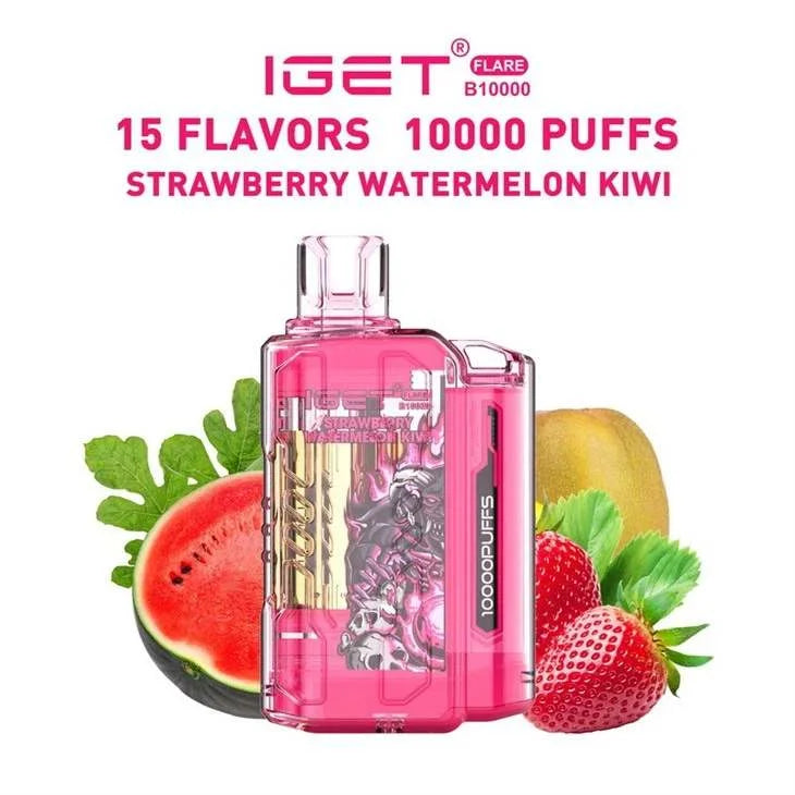 IGET FLARE B10000 – Strawberry Watermelon Kiwi - Vape Shop Noida
