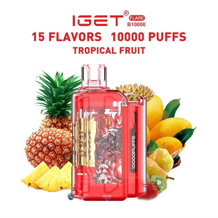 IGET FLARE B10000 – Tropical Fruit - Vape Shop Noida