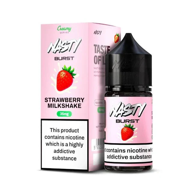 Nasty Burst Nic salts – Strawberry Milkshake - Vape Shop Noida