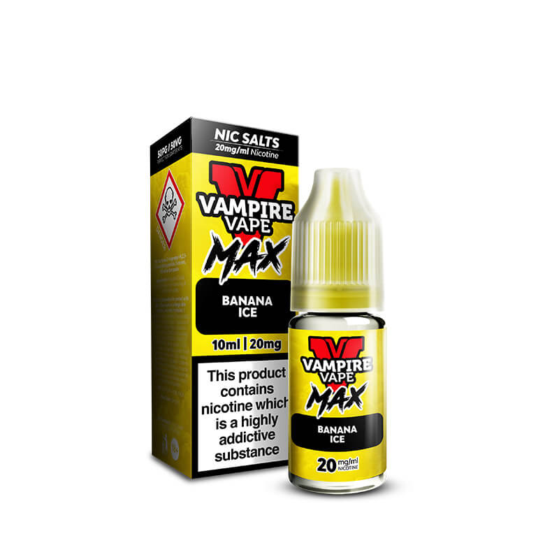 Vampire Vape MAX Banana Ice Nic Salt E-Liquid 10ml