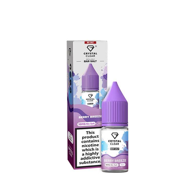 Crystal Clear Bar Salts Berry Breeze Nic Salts 10ml E-Liquid