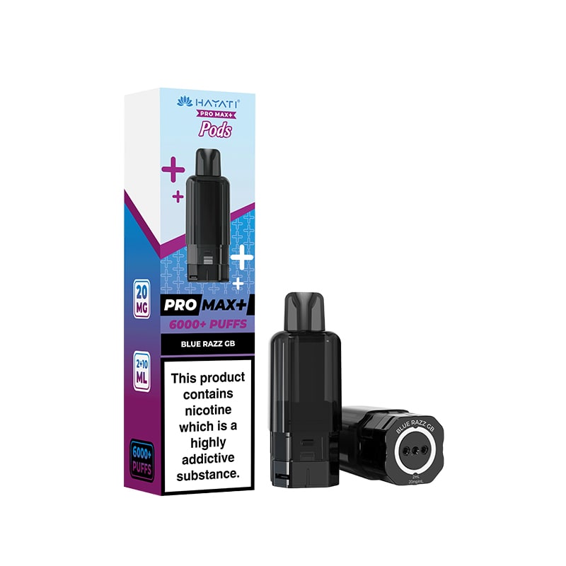 Hayati Pro Max Plus Blue Razz GB Prefilled Pod + Refill