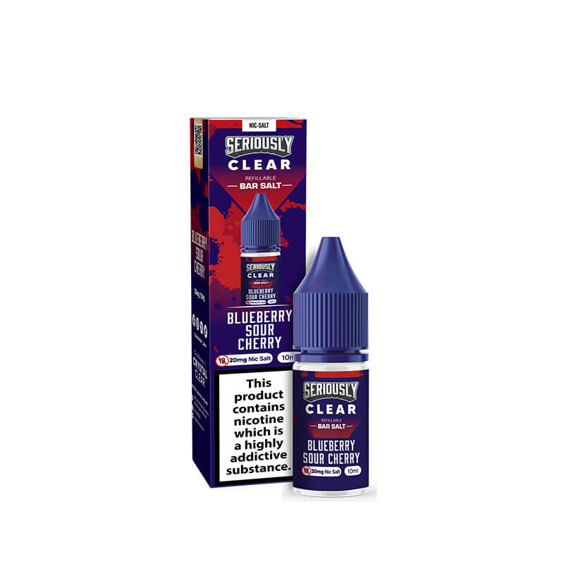 Seriously Clear Blueberry Sour Cherry 10ml Nic Salts E-Liquid