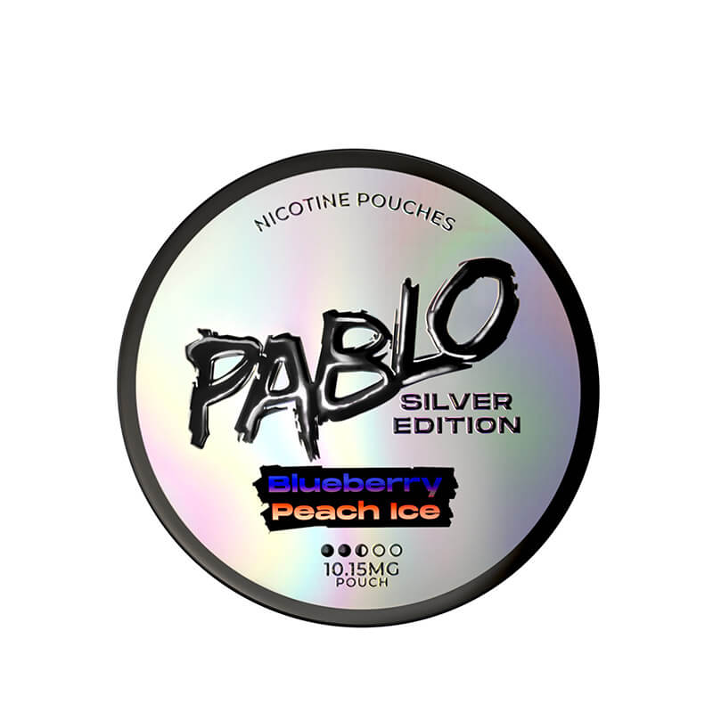 Pablo Silver Nicotine Pouches - Blueberry Peach Ice - 10mg