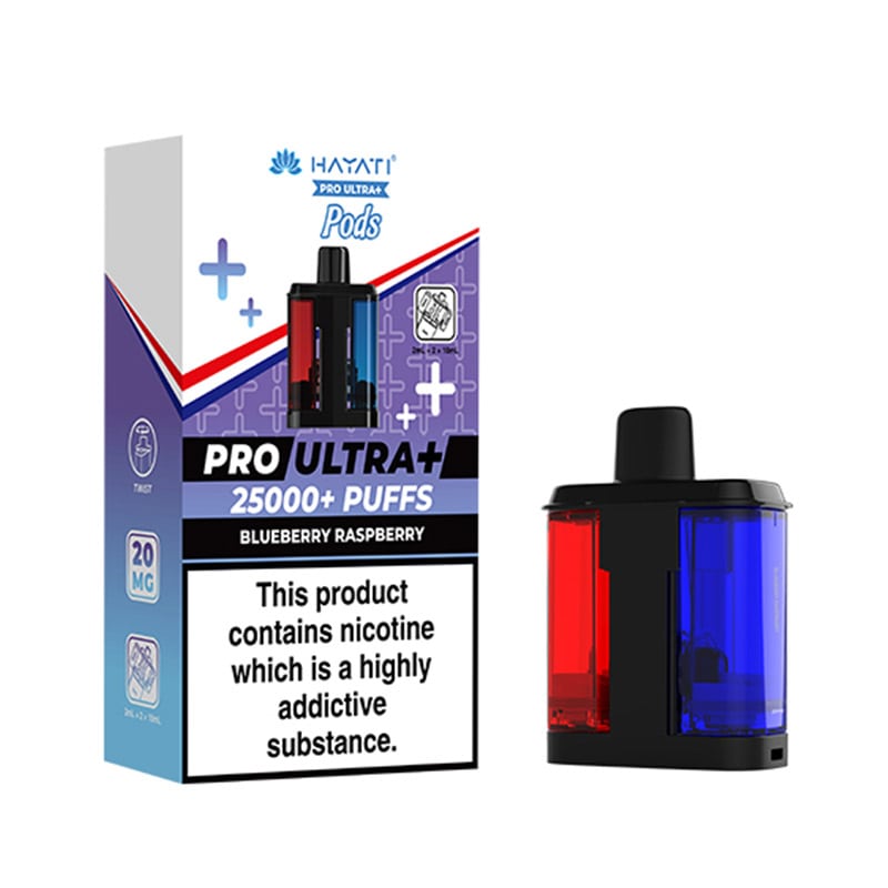 Hayati Pro Ultra Plus 25K Blueberry Raspberry Prefilled Pod + Refill