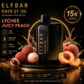 ELF BAR RAYA S1 15K Puffs – Lychee Juicy Peach