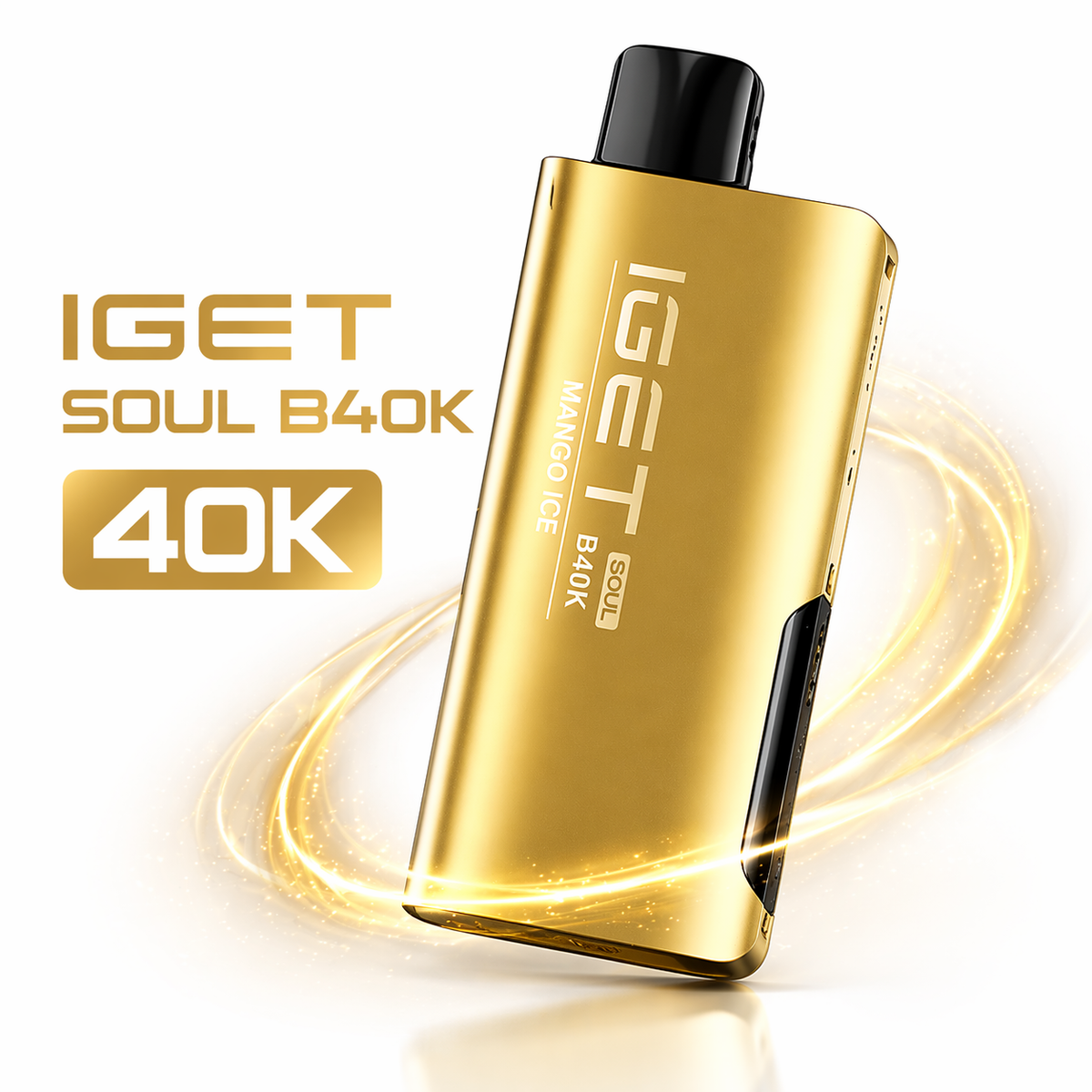 IGET Soul B40000 Disposable Vape – 40,000 Puffs Rechargeable Vape with Dual Modes (Regular & Turbo), Smart Display & Dual Mesh Coil