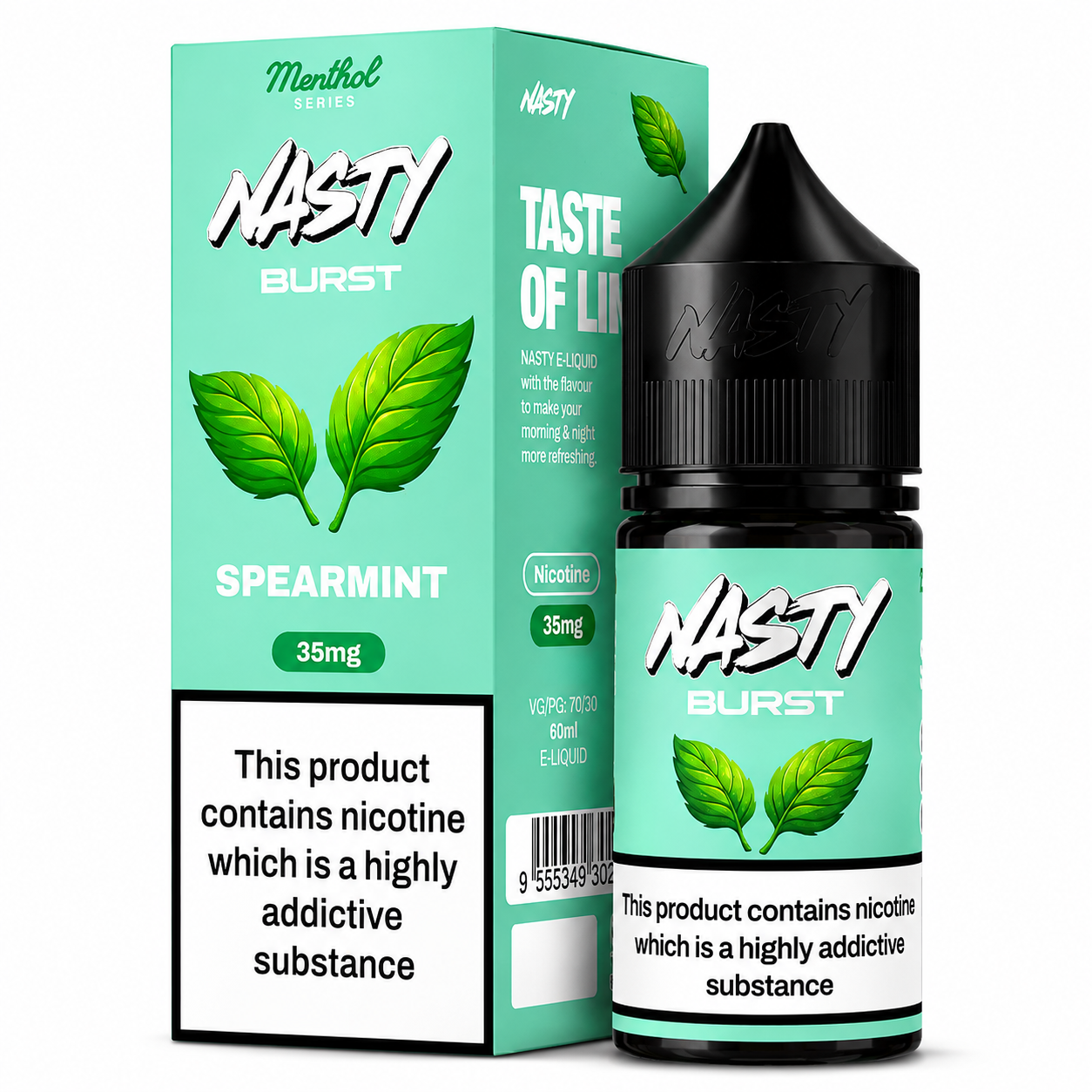 Nasty Burst Spearmint Nic Salt 30ML | 35mg & 50mg