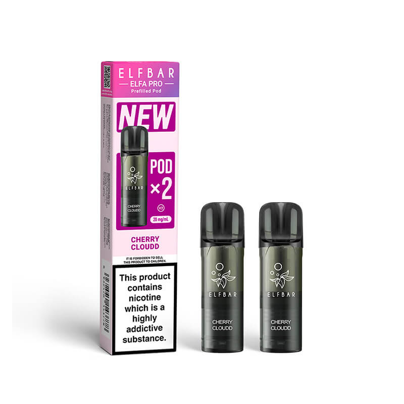 Elf Bar Elfa Pro Cherry Cloudd Prefilled Pod 20mg - 2 Pack