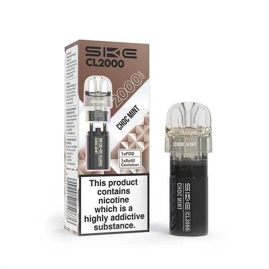 SKE CL2000 Choc Mint Prefilled Pod + Refill - 20mg