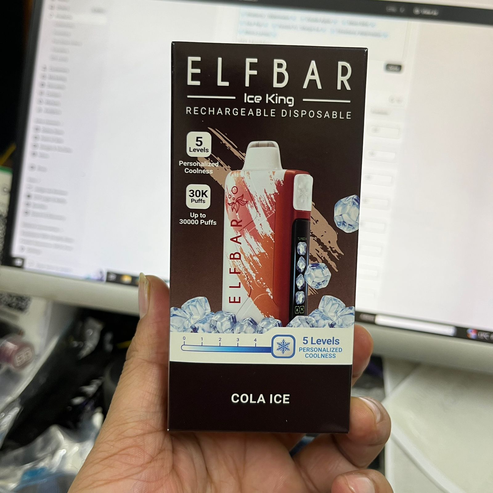 Elf Bar Ice King - 5 Level Adjustable Coolness - 30k Puffs