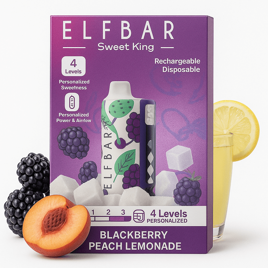 Elfbar Sweet King 30K Disposable Vape – 30,000 Puffs Rechargeable Vape with Adjustable Sweetness, Mesh Coil & Smart Display