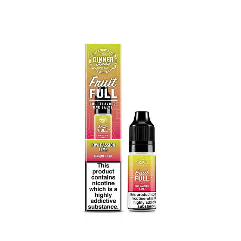Dinner Lady Fruit Full Kiwi Passion Lime 10ml Nic Salt E-Liquid
