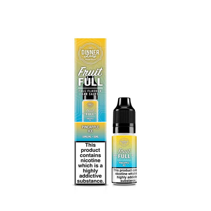 Dinner Lady Fruit Full Pineapple Ice 10ml Nic Salt E-Liquid