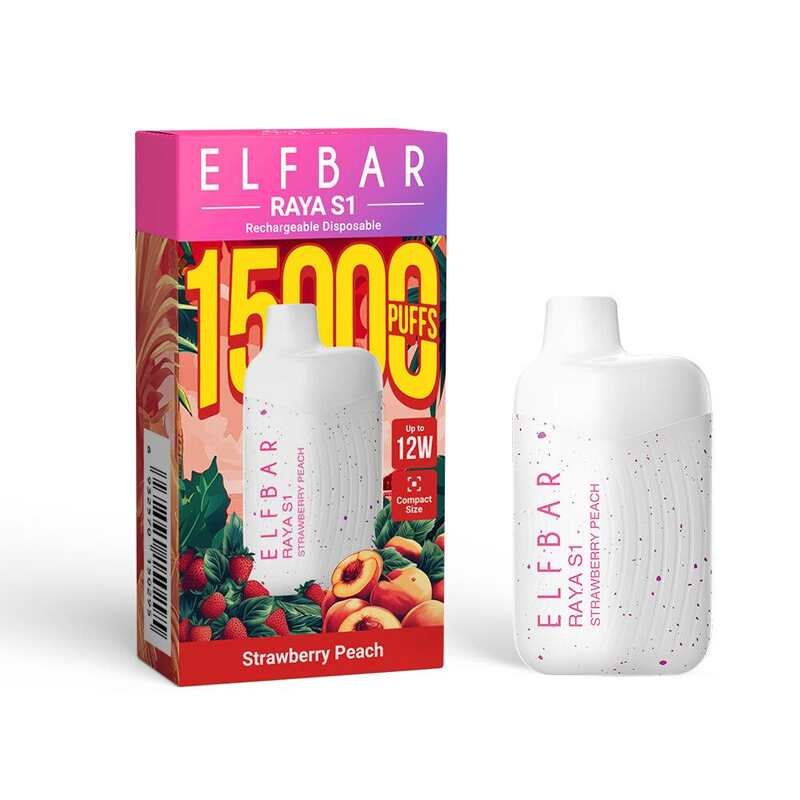 ELF BAR RAYA S1 15K Puffs Peach Strawberry