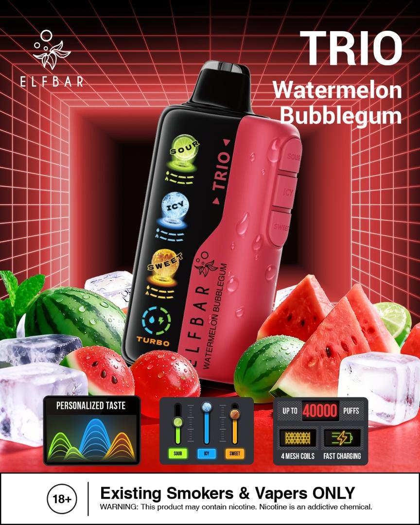 Elf Bar Trio Watermelon Bubblegum