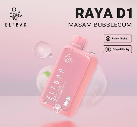 Elfbar Raya D1 13000 Puffs | 50mg Nic Disposable | Dedicated Indicators