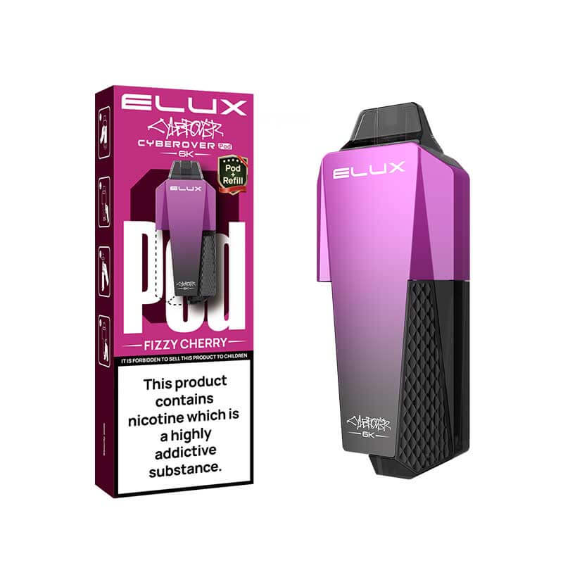 Elux Cyberover 6K Fizzy Cherry Prefilled Vape Pods + Refill