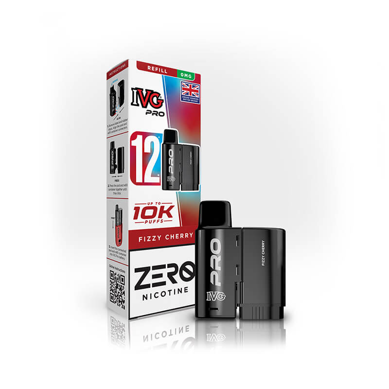 IVG Pro 12 Fizzy Cherry Prefilled Vape Pod + Refill