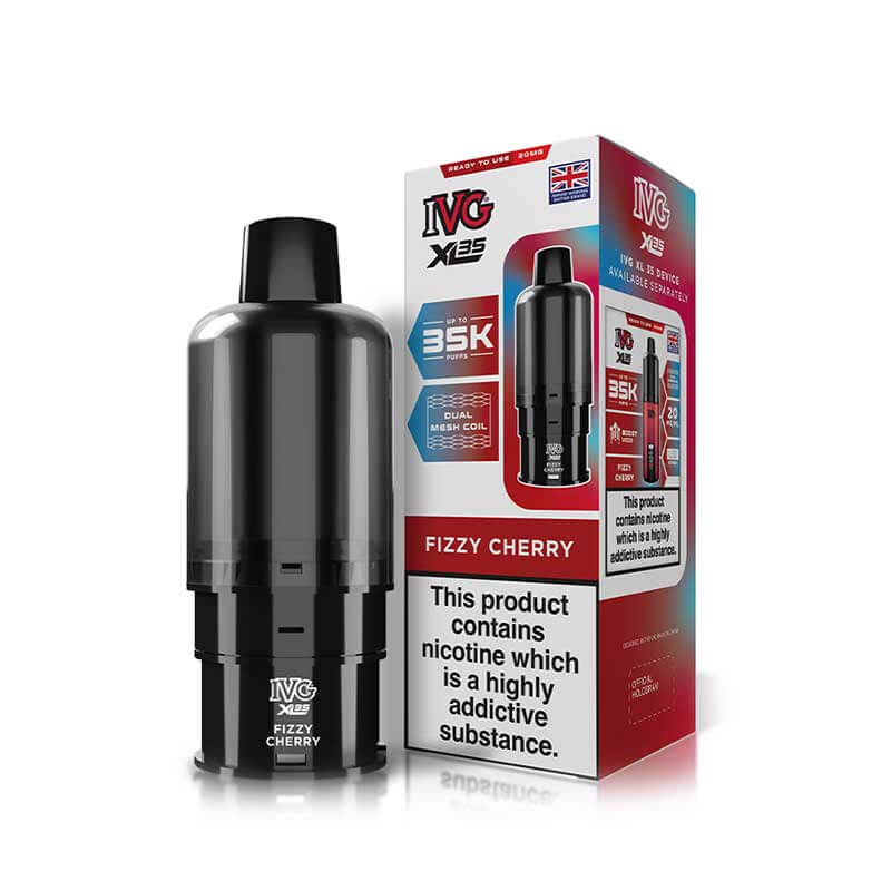 IVG XL35 Fizzy Cherry Prefilled Vape Pod + Refill