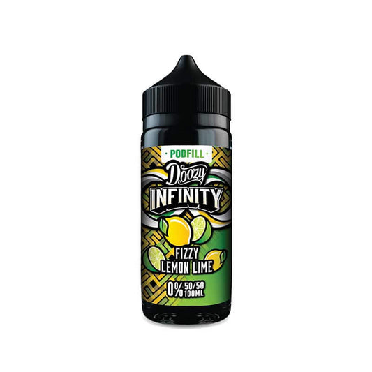 Doozy Vape Co Infinity Fizzy Lemon Lime 50/50 Shortfill E-Liquid 100ml