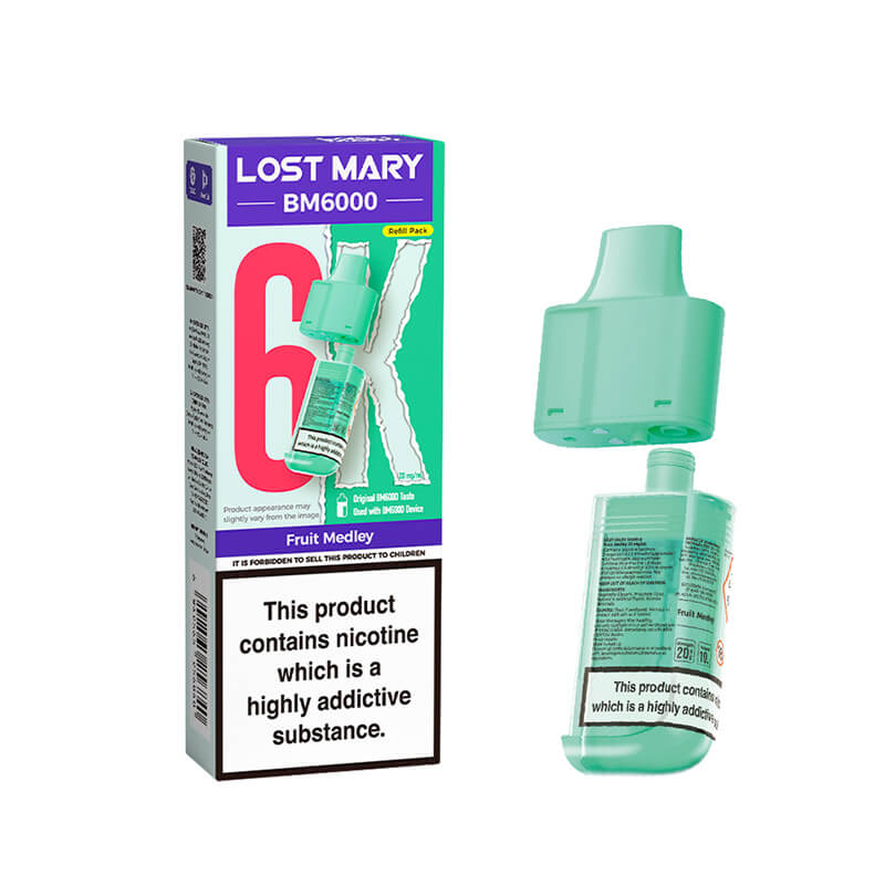 Lost Mary BM6000 Fruit Medley Prefilled Vape Pods - 20mg