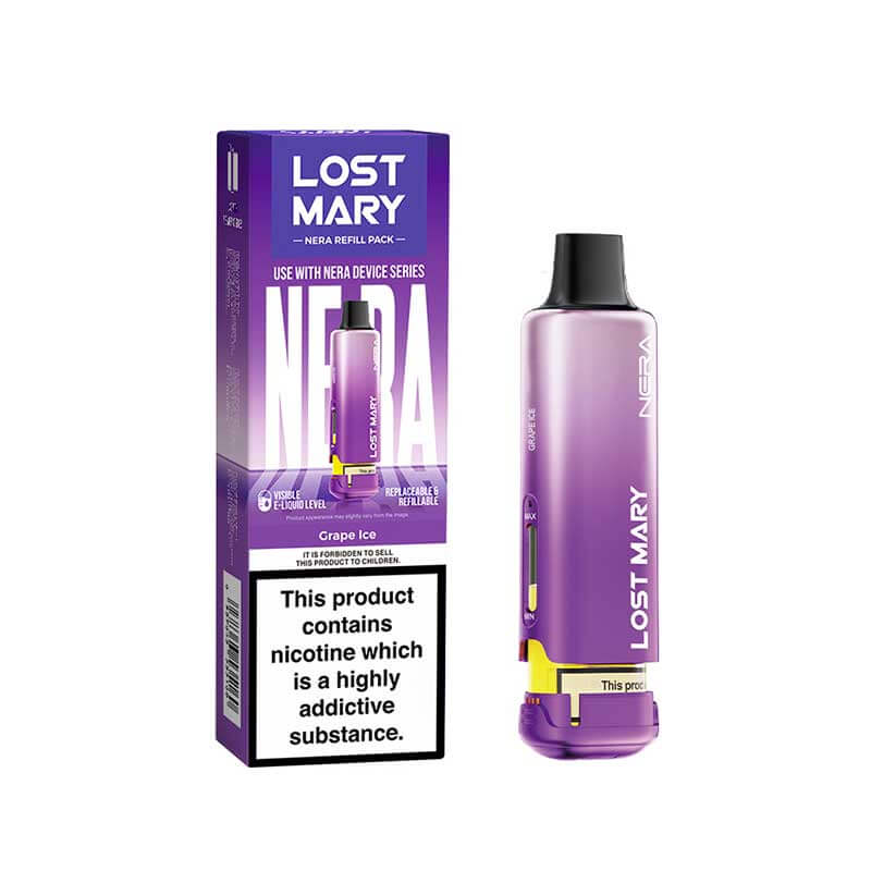 Lost Mary Nera15K Grape Ice Prefilled Vape Pods