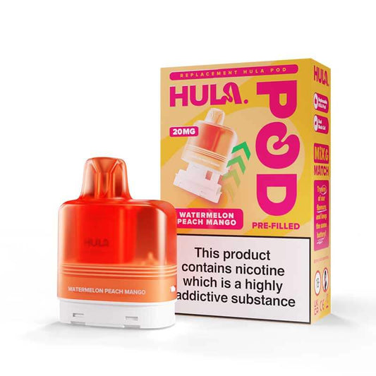 Hula 7000 Watermelon Peach Mango Prefilled Vape Pod + Refill