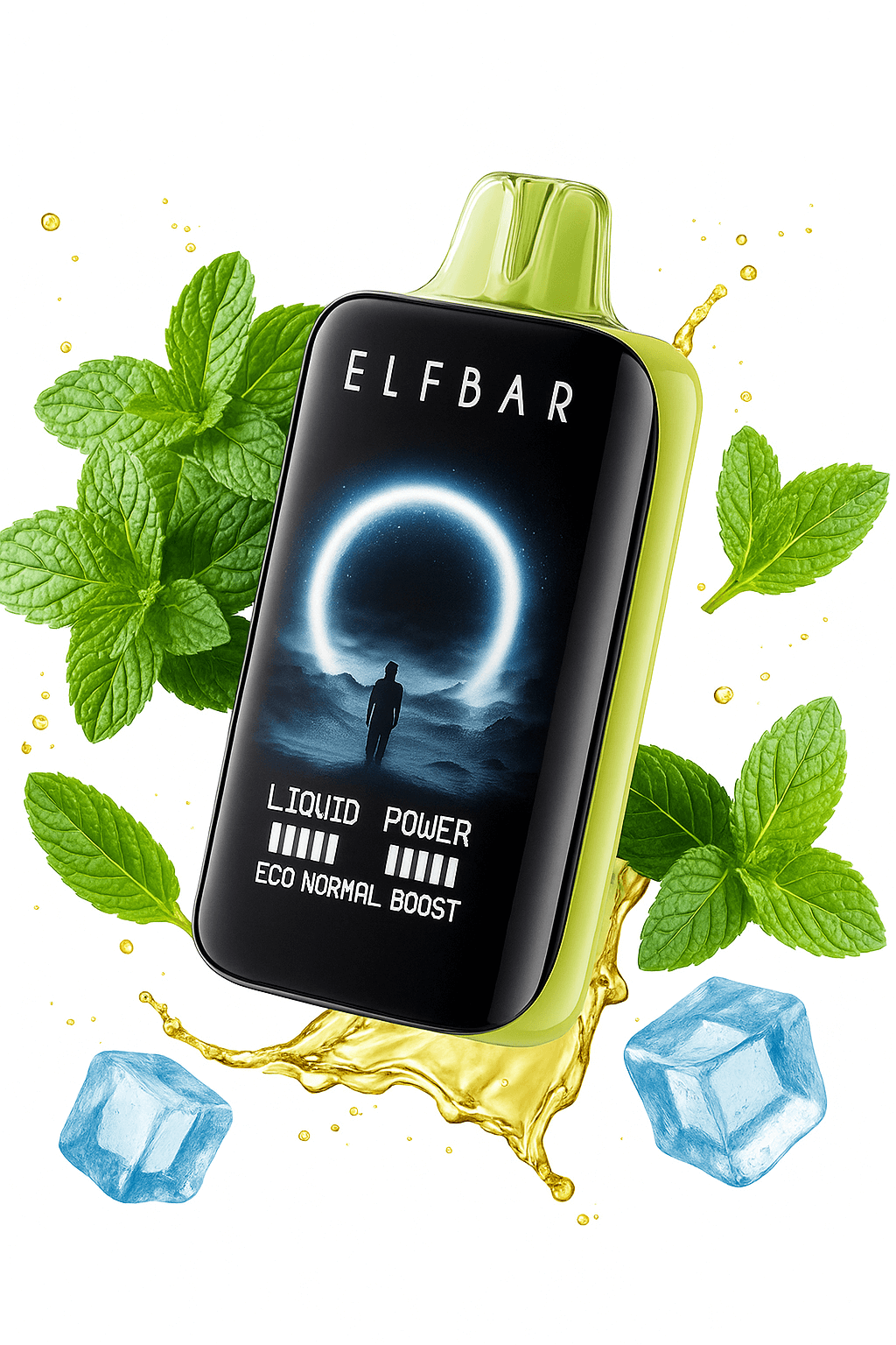 Elfbar MoonNight 40K Disposable Vape – 40,000 Puffs Rechargeable Vape with Curved Display, Dual Mesh Coil & Adjustable Power Modes