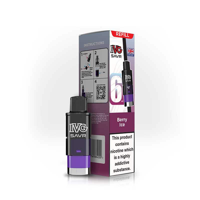 IVG Savr 3000 Berry Ice Prefilled Vape Pod + Refill