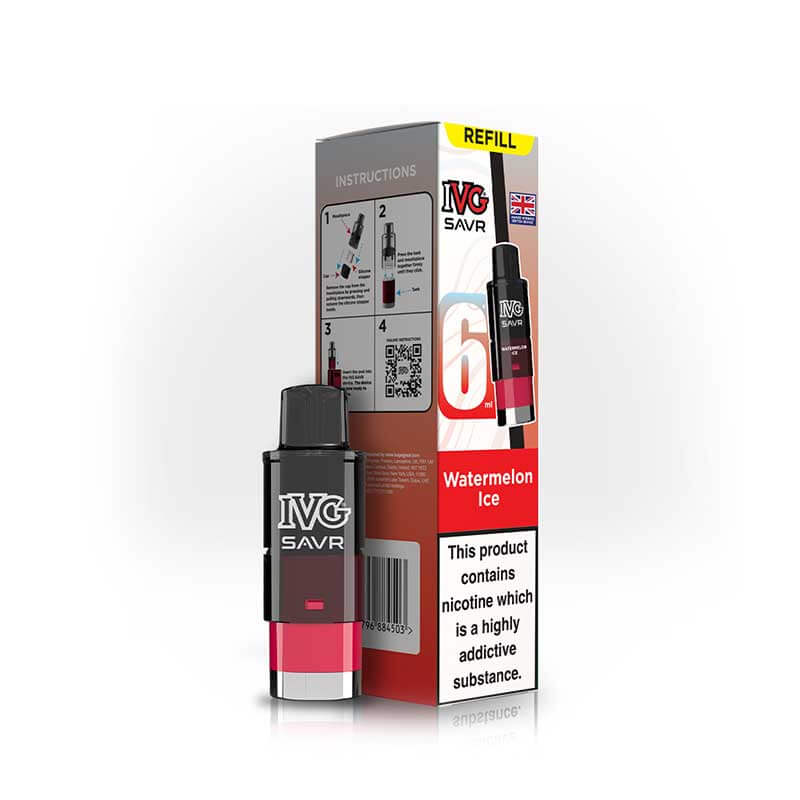 IVG Savr 3000 Watermelon Ice Prefilled Vape Pod + Refill