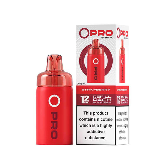 Insta O Pro Strawberry Prefilled Vape Pod + Refill
