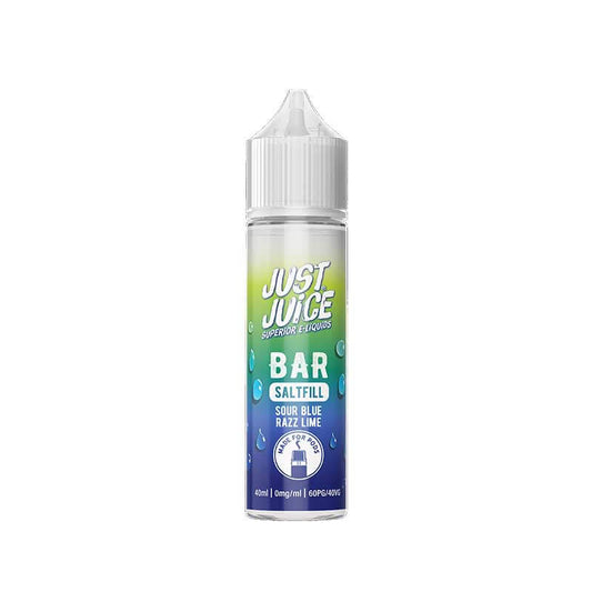 Just Juice  Bar Saltfill Sour Blue Razz Lime Shortfill 40ml E-Liquid