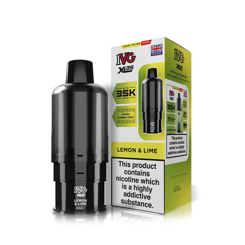 IVG XL35 Lemon & Lime Prefilled Vape Pod + Refill
