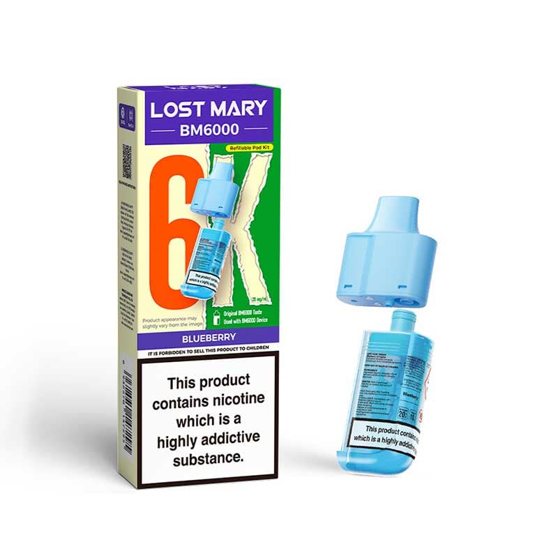 Lost Mary BM6000 Blueberry Prefilled Vape Pods