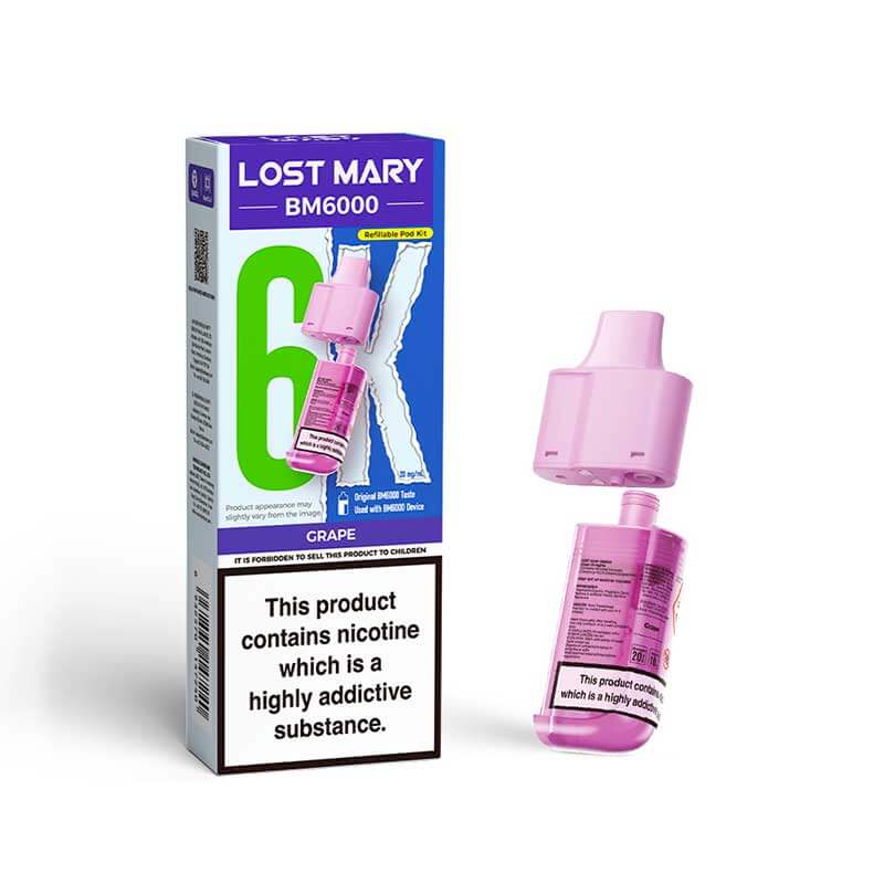 Lost Mary BM6000 Grape Prefilled Vape Pods