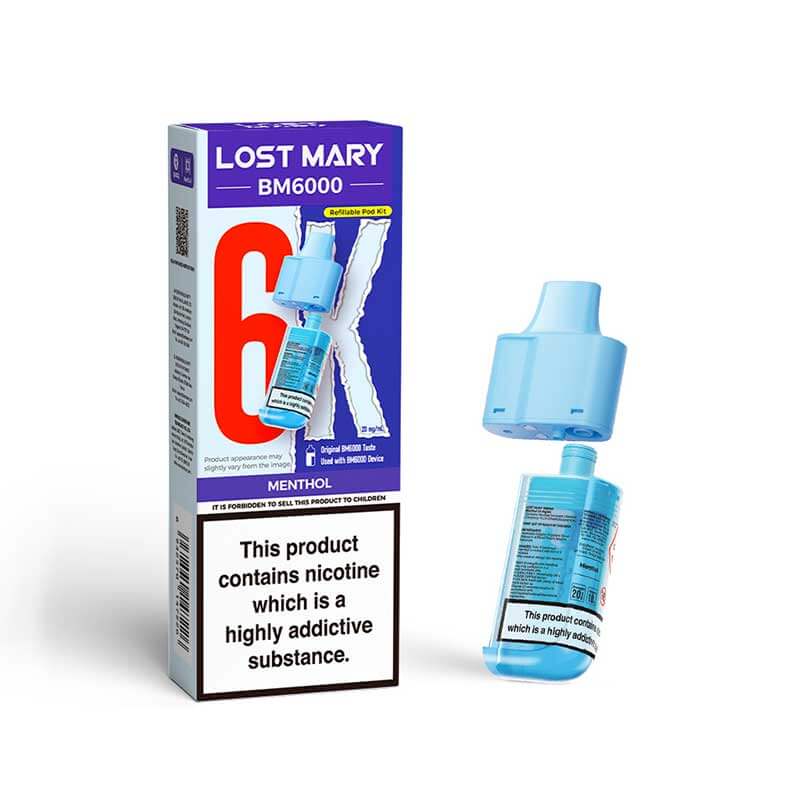 Lost Mary BM6000 Menthol Prefilled Vape Pods