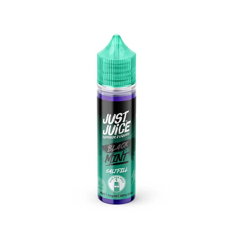 Just Juice Mint Range Black Mint Saltfill Shortfill 40ml E-Liquid