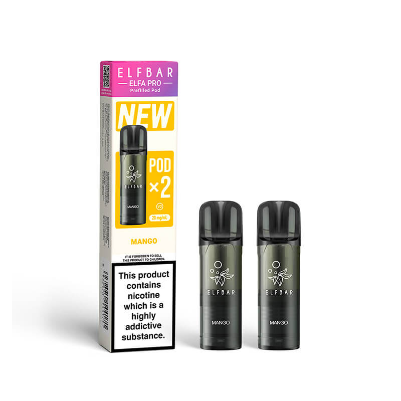 Elf Bar Elfa Pro Mango Prefilled Pod 20mg - 2 Pack