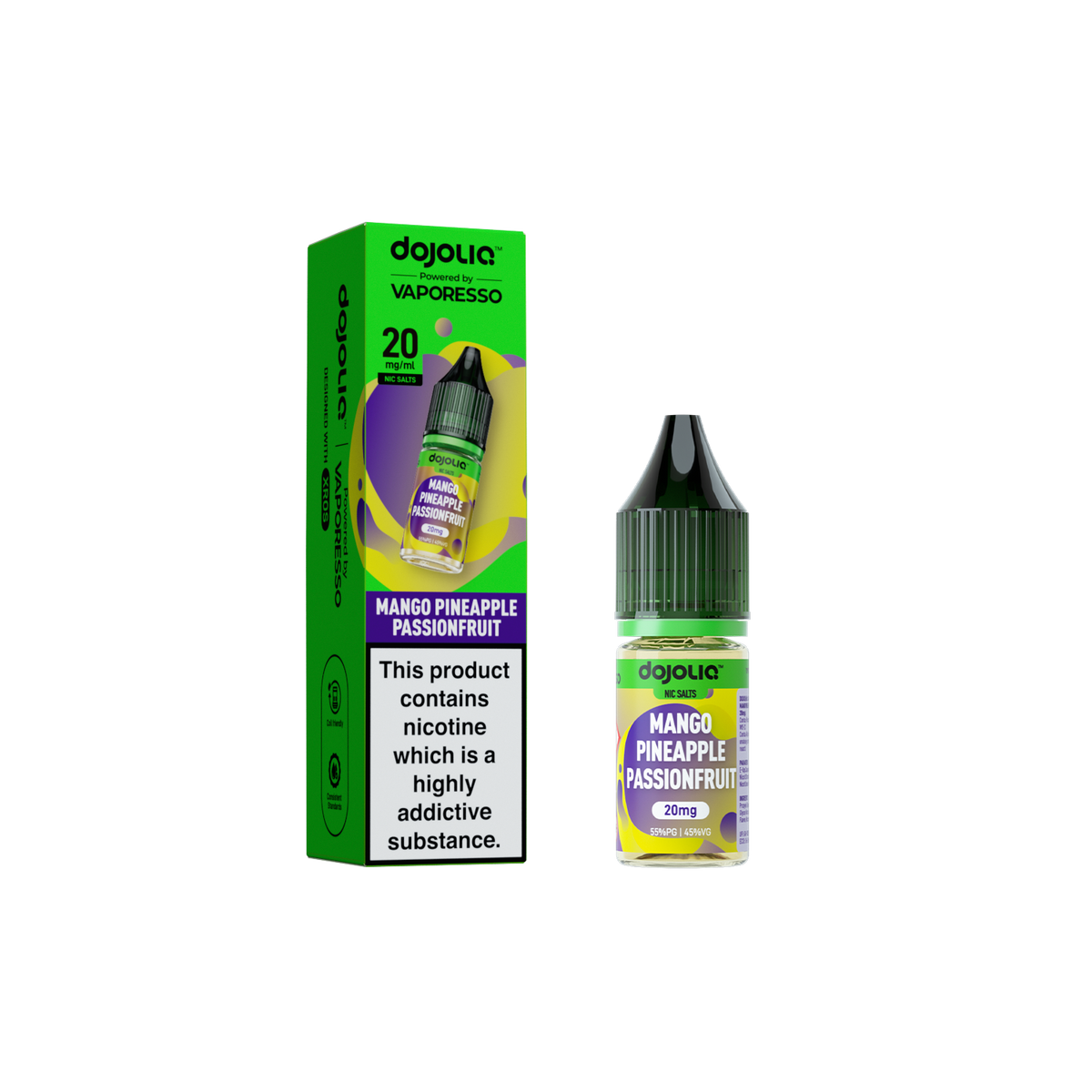 DojoLiq Mango Pineapple Passionfruit 10ml Nic Salt E-Liquid by Vaporesso