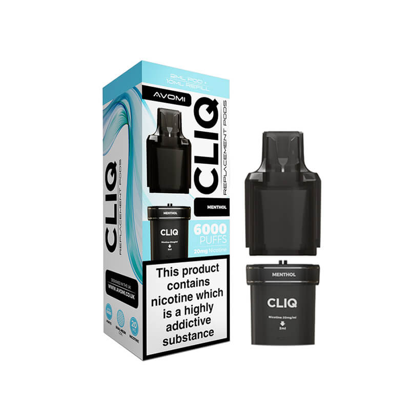 Avomi CLIQ Prefilled Vape Pod + Refill - Menthol